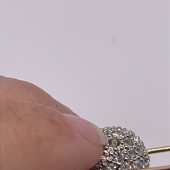 MUST BUNDLE 
Gold and Silver Spider Brooch with Green Accents - Picture 4 of 7